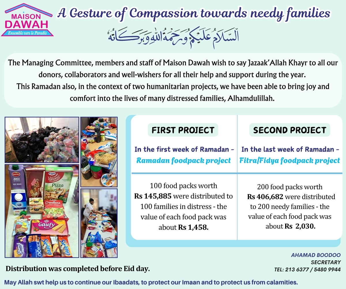 Donation During Ramadhan